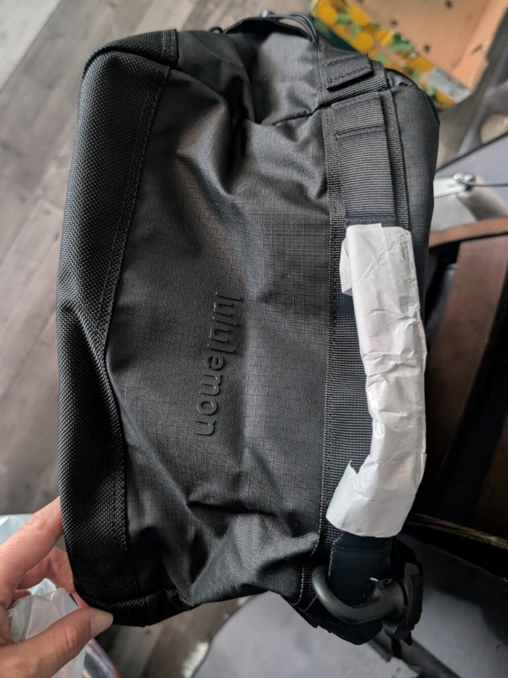 NWT lululemon 2-in-1 Travel Duffle Backpack 45L Black Travel Gym Bag - Picture 13 of 13